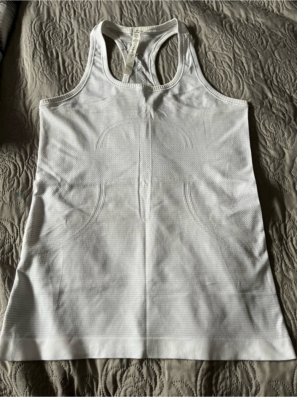 lululemon Swiftly White Seamless Racerback Tank